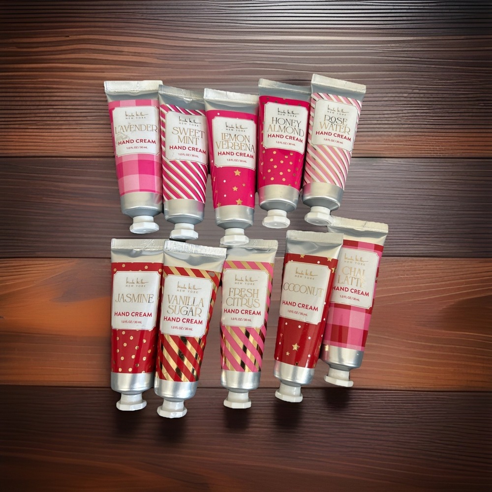 Nicole Miller Hand Cream Set Of 10 Various Scents 1 Oz Each Sealed New